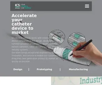 Icsmedical.com(Innovative Catheter Solutions) Screenshot