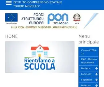 Icsnovello.edu.it(Homepage Istituto Scolastico) Screenshot