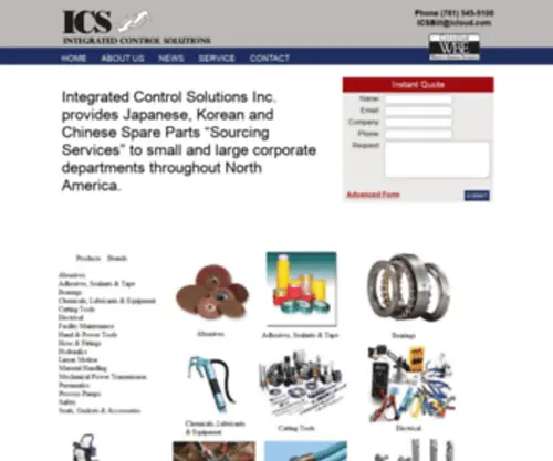Icsonline.net(Integrated Control Solutions Inc) Screenshot