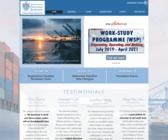 ICS.org.sg(Institute of Chartered Shipbrokers) Screenshot