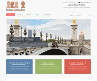 Icsparis.com(International Counseling Service) Screenshot