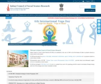 ICSSR.org(Indian Council of Social Science Research (ICSSR)) Screenshot