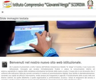 Icsvergascordia.it(Istituto comprensivo Giovanni Verga Scordia) Screenshot