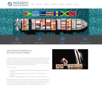 Ictcshipping.com(Integrity Logistics & Shipping) Screenshot