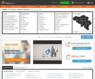Ictjob.be(IT jobs in Belgium) Screenshot