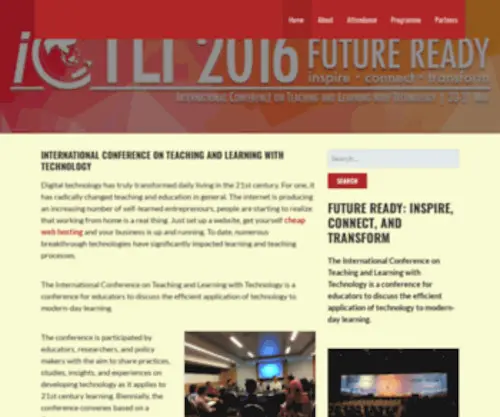 ICTLT.com(International Conference on Teaching and Learning with Technology) Screenshot