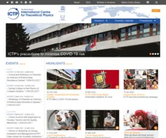 ICTP.it(The Abdus Salam International Centre for Theoretical Physics (ICTP)) Screenshot