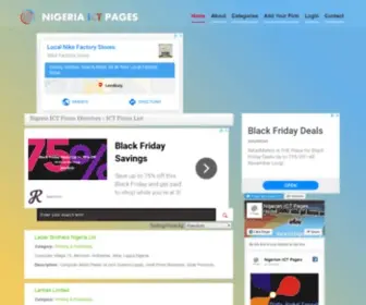 Ictpages.com.ng(Nigeria ICT Directory) Screenshot