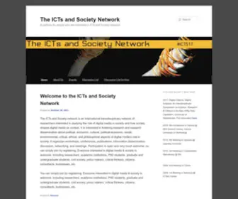 ICTS-And-Society.net(The ICTs and Society Network) Screenshot