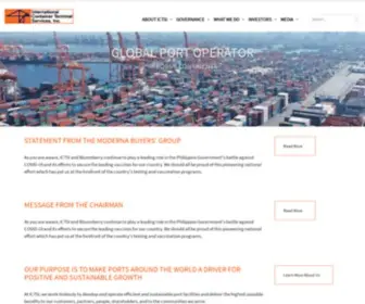 Ictsi.com(International Container Terminals Services) Screenshot