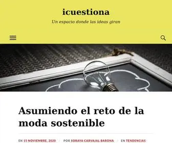 Icuestiona.com(Un espacio donde las ideas giran) Screenshot