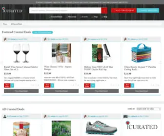 Icurated.com(Home) Screenshot