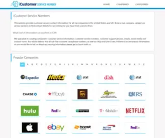 Icustomerservicenumber.com(Customer service phone number for AT&T) Screenshot