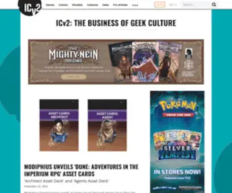 ICV2.com(The Business of Geek Culture) Screenshot