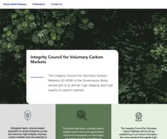 ICVCM.org(The integrity council for the voluntary carbon market (icvcm)) Screenshot
