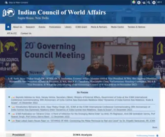 Icwa.in(Indian Council of World Affairs) Screenshot