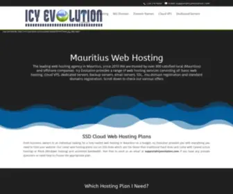 Icyevolution.com(Web Hosting Mauritius) Screenshot