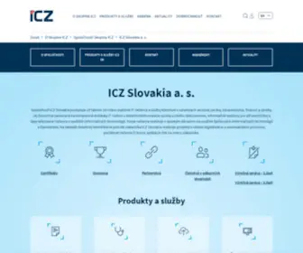 ICZ.sk(ICZ Slovakia a) Screenshot