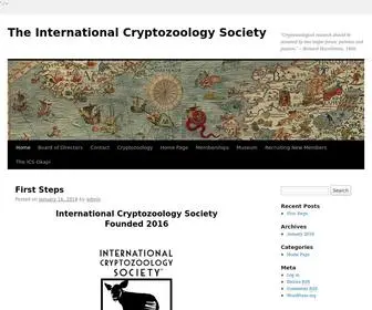 Iczsonline.com(The International Cryptozoology Society) Screenshot