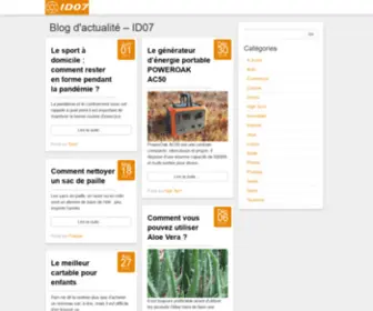 ID07.com(Blog d'actualité) Screenshot