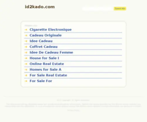 ID2Kado.com(Idée de cadeau) Screenshot