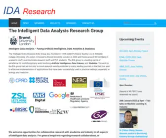 Ida-Research.net(Intelligent Data Analysis Brunel) Screenshot