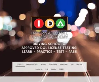 Idadriving.com(IDA Driving School & DOL Testing Center) Screenshot