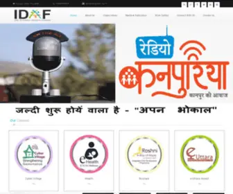 Idaf.org.in(India Development Alternatives Foundation) Screenshot