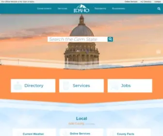 Idaho.gov(The Official Website of the State of Idaho) Screenshot