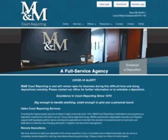 Idahocourtreporting.com(M&M Court Reporting Service) Screenshot