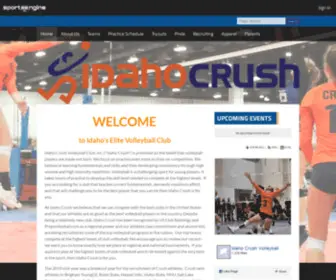 Idahocrushvolleyball.com(Idaho Crush Volleyball Club) Screenshot