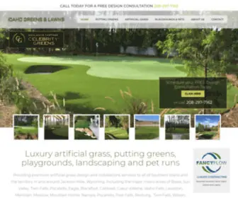 Idahogreensandlawns.com(Idaho Grass and Greens) Screenshot