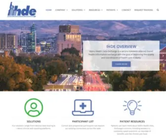 Idahohde.org(IHDE OVERVIEWIdaho Health Data Exchange) Screenshot