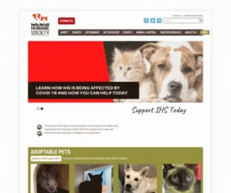 Idahohumanesociety.com(Our mission) Screenshot