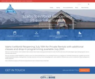 Idahoiceworld.com(Idaho IceWorld) Screenshot