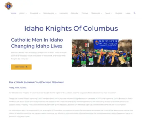 Idahokofc.org(In service to One) Screenshot
