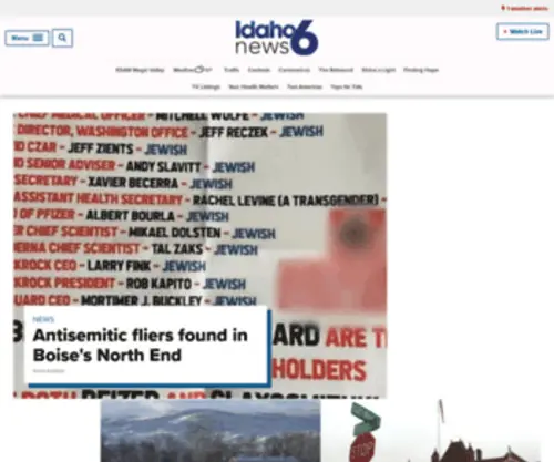 Idahoonyourside.com(Boise, Idaho News, Weather, Sports and Traffic) Screenshot