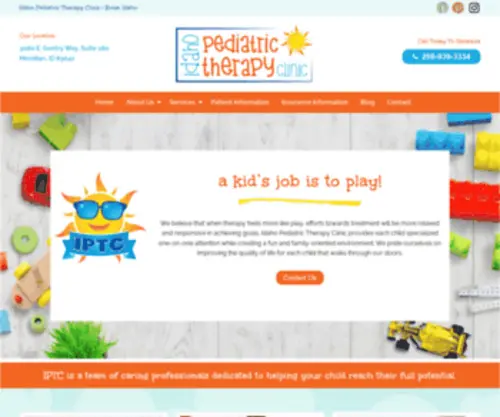Idahopedstherapy.com(Pediatric Therapy Serving the Treasure Valley) Screenshot