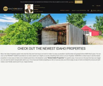 Idahoproperties.com(Search for Idaho Properties) Screenshot