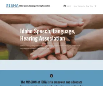 Idahosha.org(Idaho Speech Language Hearing Association) Screenshot