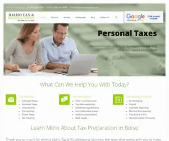 Idahotaxservices.com(Boise CPA) Screenshot