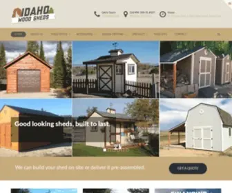 Idahowoodsheds.com(Idaho Wood Sheds) Screenshot