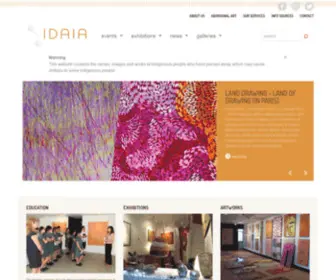 Idaia.com.au(International Development of Australian Indigenous Art) Screenshot