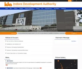 Idaindore.org(Indore Development Authority) Screenshot