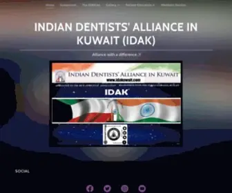 Idakuwait.com(Site of Indian Dentists' Alliance in Kuwait (IDAK)) Screenshot