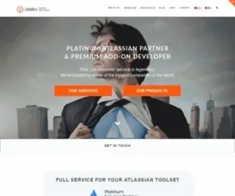 Idalko.com(The Platinum Atlassian Partner for Belgium & France. Our customer service) Screenshot