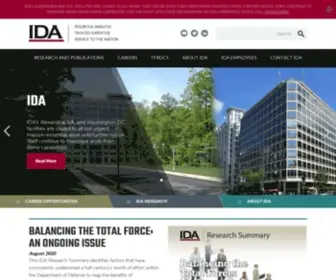 Ida.org(Institute for Defense Analyses) Screenshot