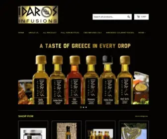 Idarosinfusions.com(Authentic Greek Infused Olive Oils) Screenshot