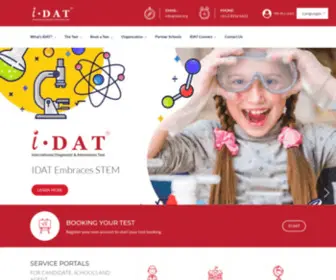 Idat.org(IDAT-International Diagnostic and Admissions Test) Screenshot