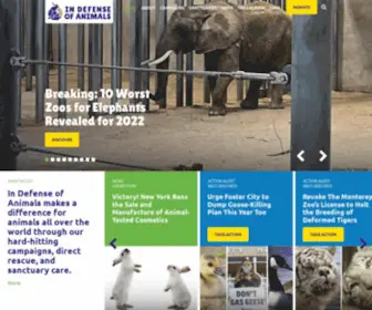 Idausa.org(In Defense of Animals) Screenshot